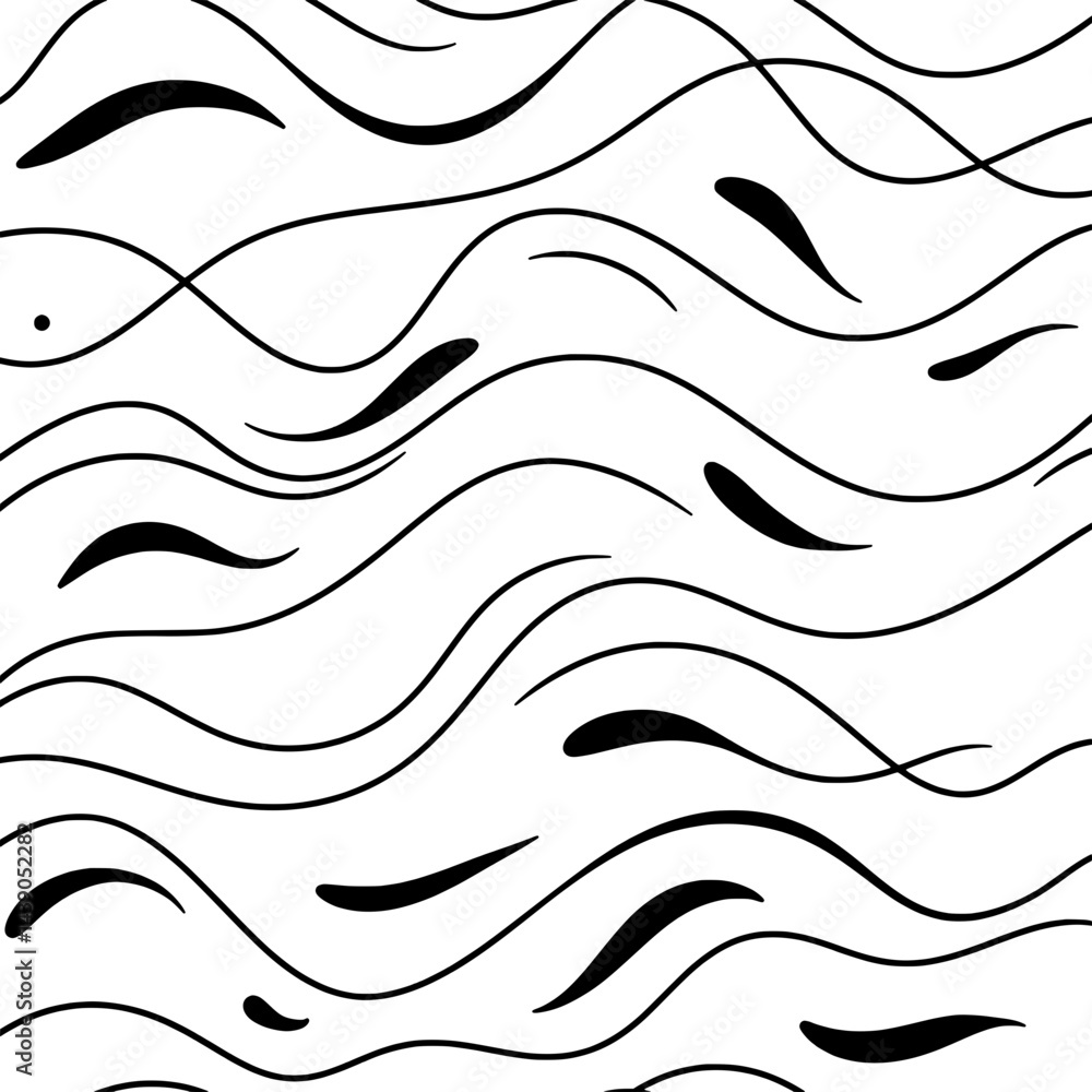 Poster abstract black lines: a modern minimalist abstract design with black lines. evoking a sense of elega