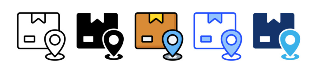 Location Icon Collection With Multiple Styles