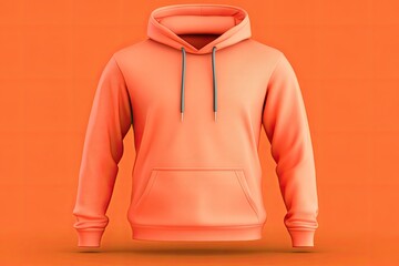 Coral Hoodie Mockup