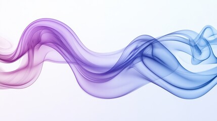 Gradient Trendy smoke waves colorful background wallpaper. 3D render creative smoke swoosh style soft lines. Abstract design smoke wavy. Abstract blue and purple liquid wavy shapes.