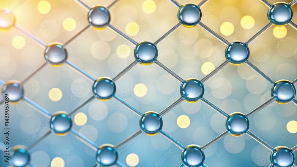 Poster abstract gradient science technology and medical. abstract background featuring a network of silver 