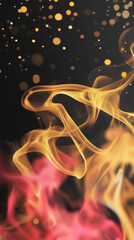 Obraz premium mesmerizing abstract background featuring swirling smoke and vibrant colors, evoking sense of chaos and energy. interplay of light and shadow creates dynamic visual experience