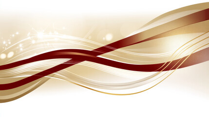Elegant abstract background featuring flowing lines in shades of gold and red, creating sense of movement and harmony. design evokes feeling of sophistication and warmth