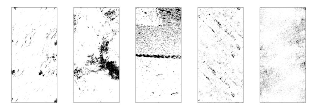 Set of fading wavy rectangular gradients. Grunge design elements. Rectangle text boxes.