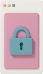 Browser tab and lock as security