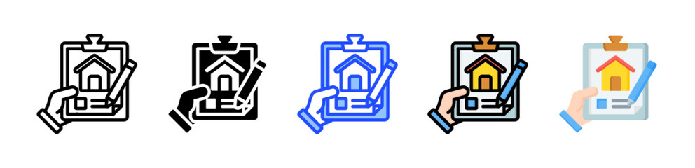 Survey Icon Collection With Multiple Styles