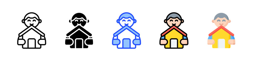 Ownership Icon Collection With Multiple Styles