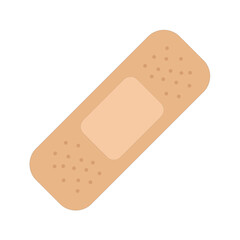 Adhesive bandage vector, First aid plaster illustration for wound care and protection