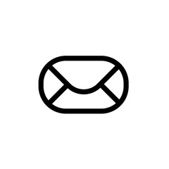 Message widget symbol icon, sign and symbol icon. Minimalist vector line art. For icon interface, desktop, web and mobile apps.