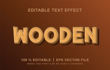 wooden text effect