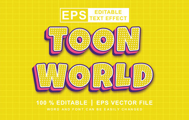pop art cartoon text effect	