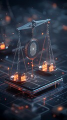 Digital justice scales, balancing security and privacy on a mobile device