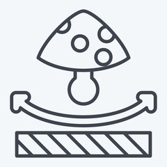 Icon Anti Fungal. related to Fabric symbol. line style. design editable