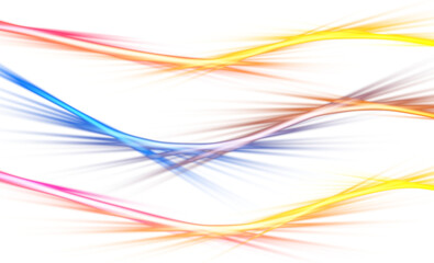 Transparent neon light beams overlay effects for motion graphics. Neon gradient beams colorful overlay, light leaks, film grain