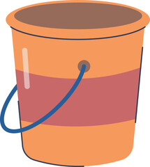 Laundry Cartoon Element on White Background. Vector Illustration.