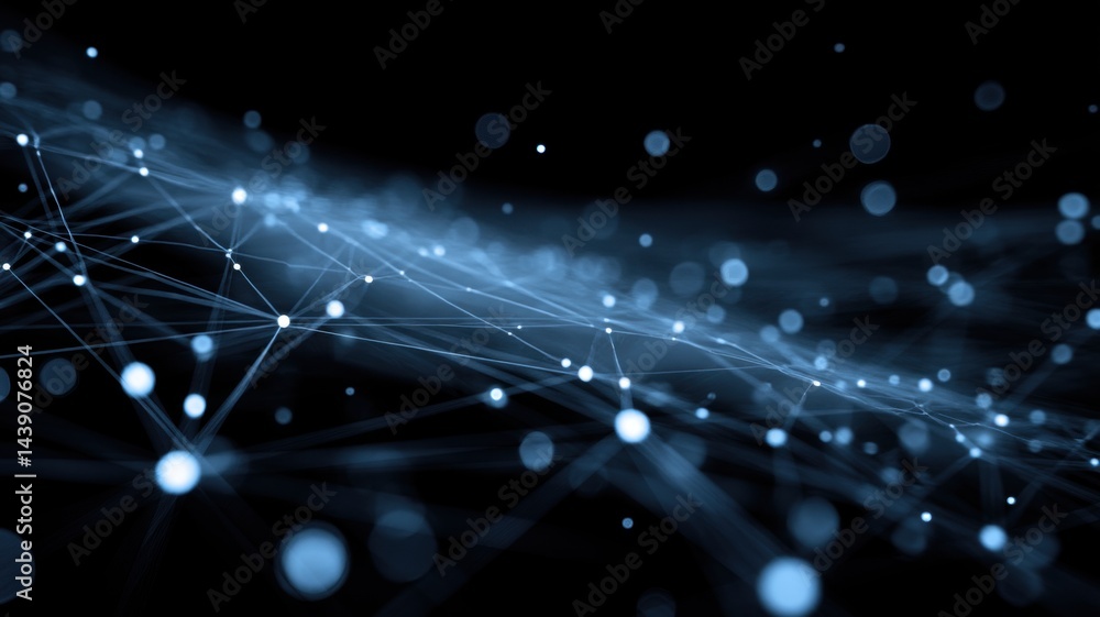 Aufkleber abstract gradient science technology and medical. abstract digital background featuring blue lines a