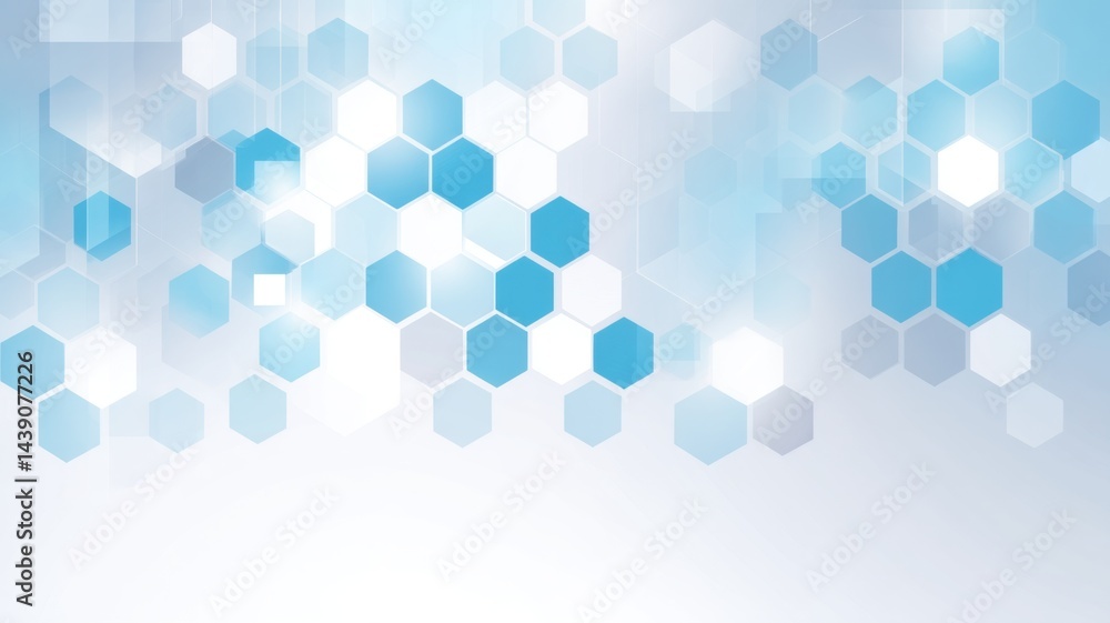 Poster abstract gradient science technology and medical. abstract geometric pattern featuring hexagons in s