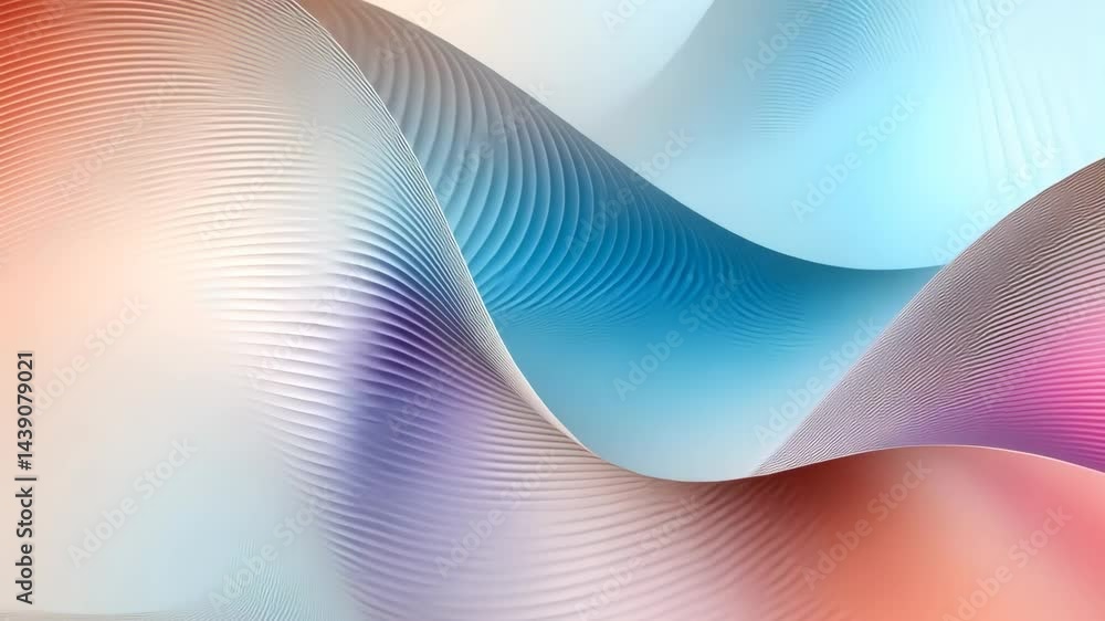 Poster dynamic color waves: abstract flowing patterns on gradient backgrounds