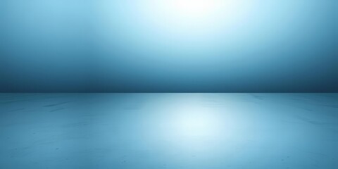 Reflective steel surface, silver-blue grey, horizon background, polished, image