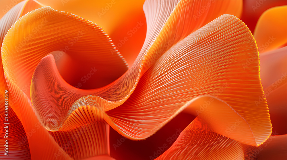 Poster 3d render of abstract detailed shape. dynamic futuristic background