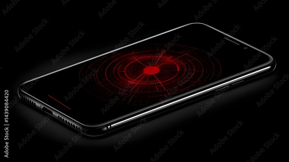 Poster malware exploiting mobile devices urban areas digital art dark environment close-up cybersecurity th