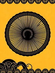 Fan background pattern