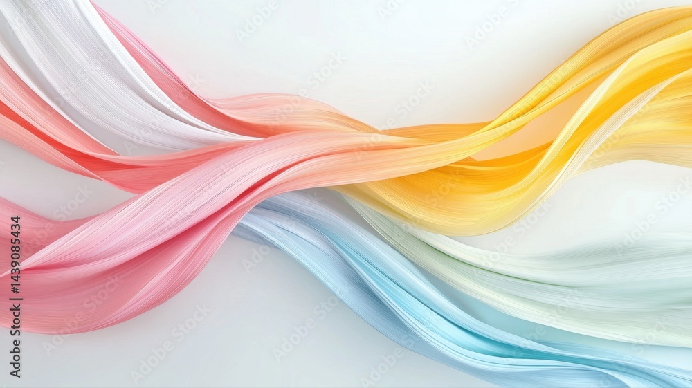 Poster pastel fabric waves abstract background fabric wave pastel background abstract texture soft smooth
