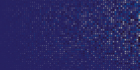 Modern rectangle dotted halftone gradient texture. Vanishing polka dot background. Repeating dots abstract modern