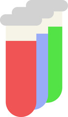 Research Tubes Flat Icon