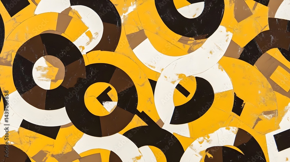 Poster abstract chaos patterns modern art gallery digital artwork colorful environment overhead view creati