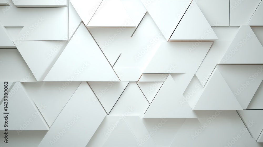 Aufkleber abstract geometric composition with triangles and textured surfaces abstract geometric triangle wood