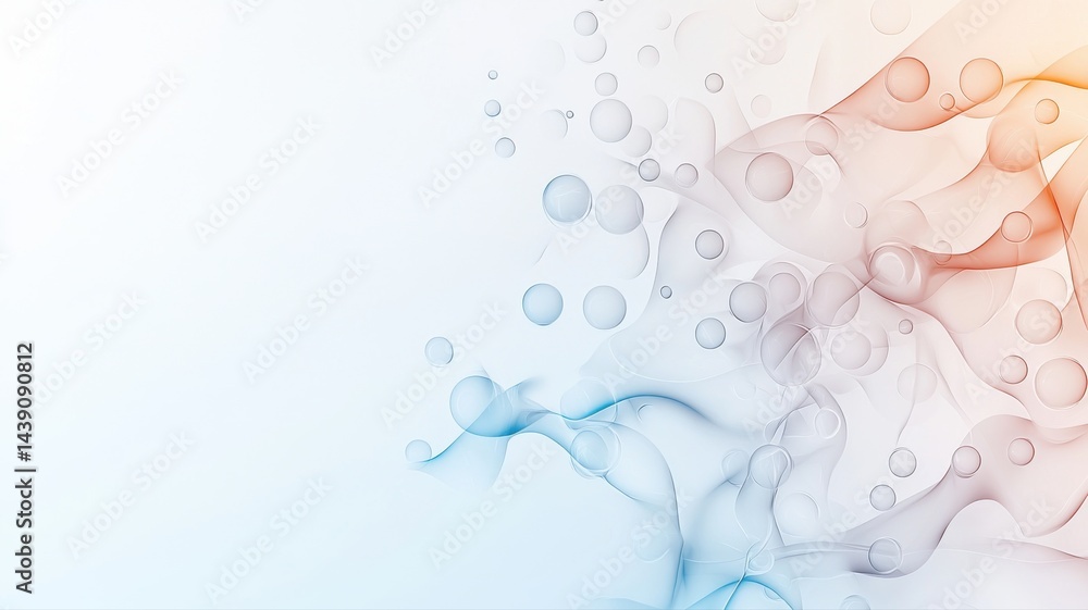 Poster abstract molecule structure with spheres and connections molecule structure science chemistry atom