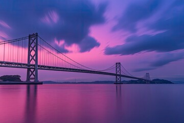 Fototapeta premium Sunrise Bridge over tranquil waters