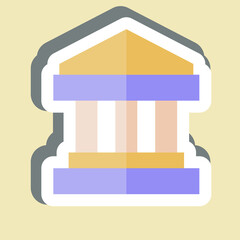 Sticker Goverment. related to Audit symbol. design editable