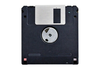 Fototapeta premium Floppy disk, data storage support, isolated on transparent or white background