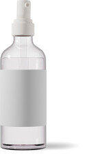transparent cosmetic spray bottle