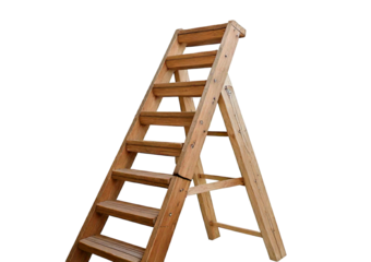 Ladder isolated on transparent or white background