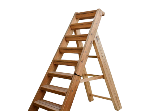 Ladder isolated on transparent or white background