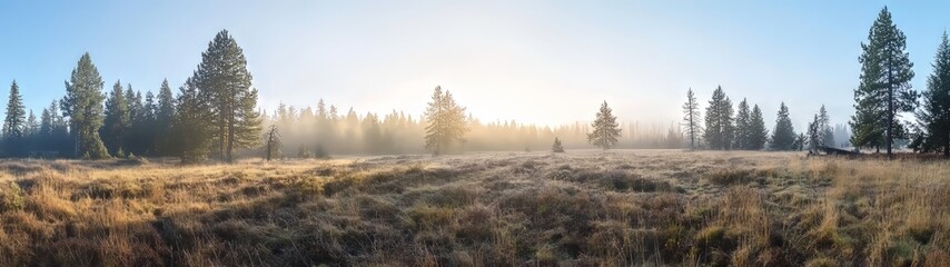 Fototapeta premium Serene sunrise in nature 360 degree hdr landscape view tranquil environment