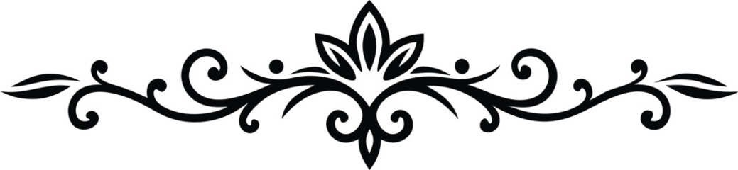 Hand Drawn Decorative Divider Vector Art Elegant Line Elements for Invitations and Design Projects