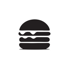 Simple Hamburger Icon with Bold Burger Layers