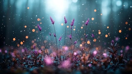 Enchanted forest flowers