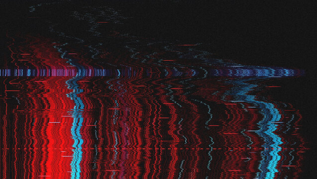 Glitch Screen Effect, Digital Noise, VHS Retro Style, Technology Error, Corrupted Data Visual, Broken Pixel Distortion Background