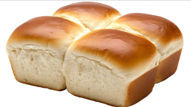 loaf of bread isolated on white background photo front view variation high detail texture ultra detail midshot