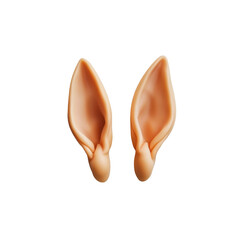 Fototapeta premium Detailed silicone ear props designed for theatrical performances or costume use, showcasing realistic texture and color