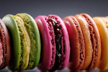 French pastry macaron