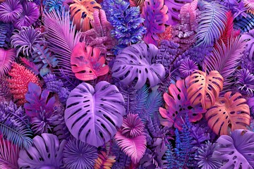 A Vibrantly Colored Paradise An Exotic and Lush Display of Tropical Foliage