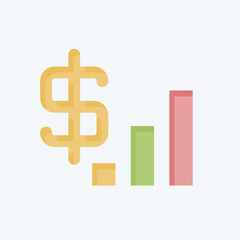 Obraz premium Icon Revenue. related to Audit symbol. flat style. design editable