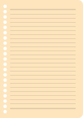 Naklejka premium Blank Notepad Paper