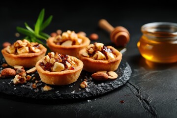 Nutty butterscotch tartlets Easy sweet treat